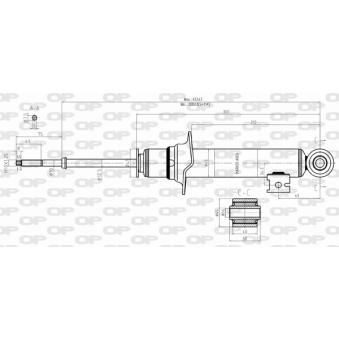 Jeu de 2 amortisseurs avant OPEN PARTS OEM 4062A081