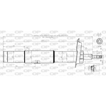 Amortisseur avant gauche OPEN PARTS [SAB8342.31]