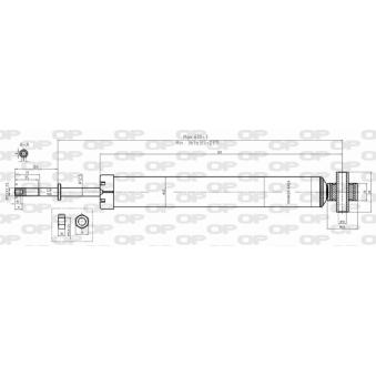 Jeu de 2 amortisseurs arrière OPEN PARTS [SAB8344.32]