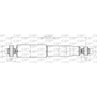 Jeu de 2 amortisseurs arrière OPEN PARTS [SAB8348.32]