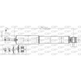 Jeu de 2 amortisseurs avant OPEN PARTS [SAB8349.11]
