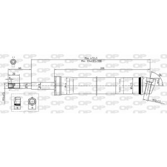 Jeu de 2 amortisseurs avant OPEN PARTS SAB8354.31 pour AUDI A6 0.6 - 55cv