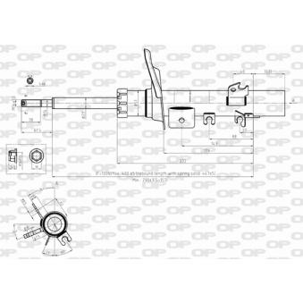Amortisseur avant droit OPEN PARTS OEM 520830