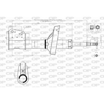 Jeu de 2 amortisseurs avant OPEN PARTS OEM 7701479312
