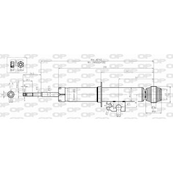 Jeu de 2 amortisseurs arrière OPEN PARTS OEM 33526853965