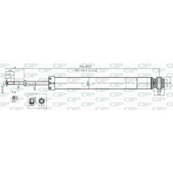 Jeu de 2 amortisseurs arrière OPEN PARTS OEM 485300D180