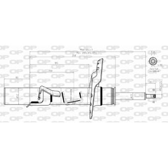 Amortisseur avant droit OPEN PARTS OEM 31200246