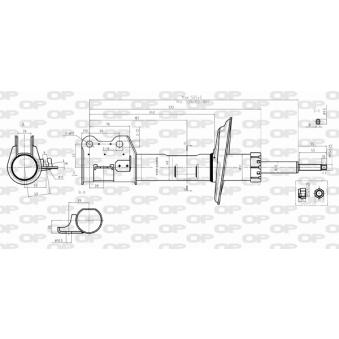 Amortisseur avant droit OPEN PARTS OEM 3431165 Amortisseur avant droit OPEN PARTS OEM 3431165
