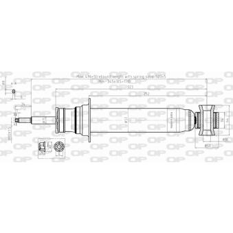 Jeu de 2 amortisseurs avant OPEN PARTS OEM 5202PA