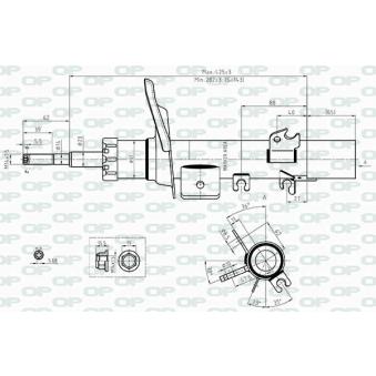 Amortisseur avant droit OPEN PARTS [SAB8418.31]