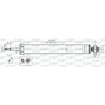 Jeu de 2 amortisseurs arrière OPEN PARTS [SAB8432.32]
