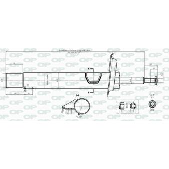 Amortisseur avant gauche OPEN PARTS [SAB8437.31]