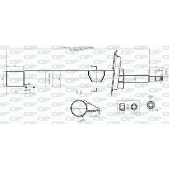 Amortisseur avant droit OPEN PARTS [SAB8438.31]