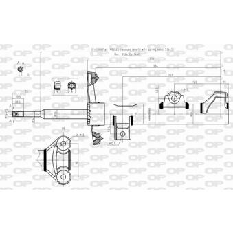 Jeu de 2 amortisseurs avant OPEN PARTS OEM A2093200530