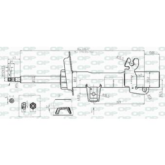 Amortisseur avant droit OPEN PARTS OEM 31316780472
