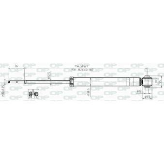 Jeu de 2 amortisseurs arrière OPEN PARTS OEM 5531007100
