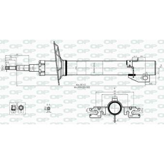 Jeu de 2 amortisseurs avant OPEN PARTS OEM 5202ZL