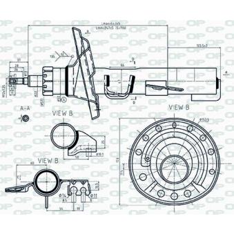 Amortisseur avant gauche OPEN PARTS [SAB8544.31]