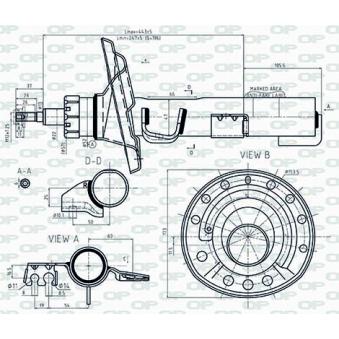 Amortisseur avant droit OPEN PARTS [SAB8545.31]