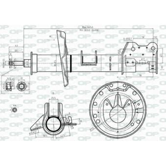 Amortisseur avant droit OPEN PARTS [SAB8547.31]