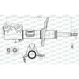 Amortisseur avant droit OPEN PARTS OEM 485108Z013