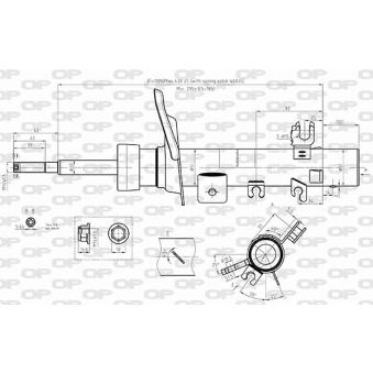 Amortisseur avant gauche OPEN PARTS OEM 9810915780