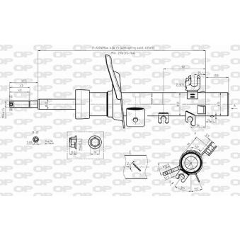 Amortisseur avant gauche OPEN PARTS OEM 5208H1