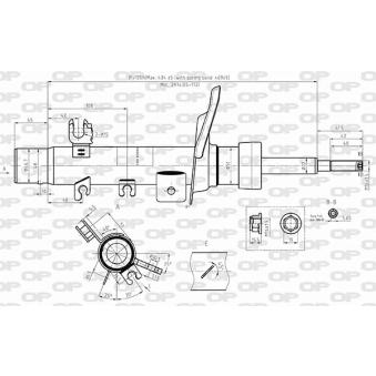Amortisseur avant droit OPEN PARTS OEM 5208F9