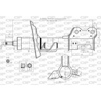 Amortisseur avant droit OPEN PARTS [SAB8586.31]