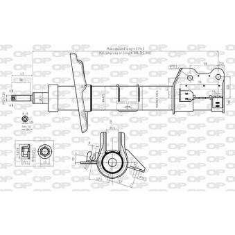 Amortisseur avant gauche OPEN PARTS OEM 51932676