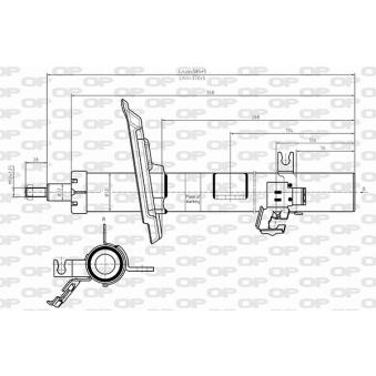 Amortisseur avant gauche OPEN PARTS OEM 54303HV01A