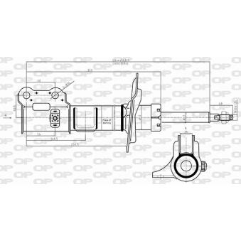 Amortisseur avant gauche OPEN PARTS [SAB8628.31]