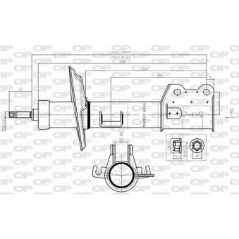 Amortisseur avant droit OPEN PARTS OEM 50521022