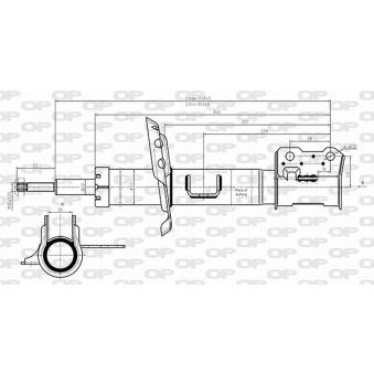 Amortisseur avant droit OPEN PARTS OEM 344577