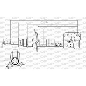 Amortisseur avant gauche OPEN PARTS [SAB8654.31]