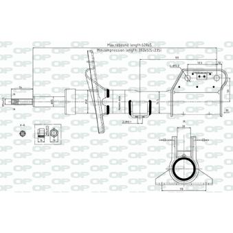 Jeu de 2 amortisseurs arrière OPEN PARTS SAB8720.31