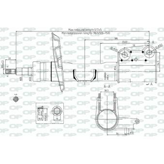 Amortisseur avant droit OPEN PARTS OEM 1173231600