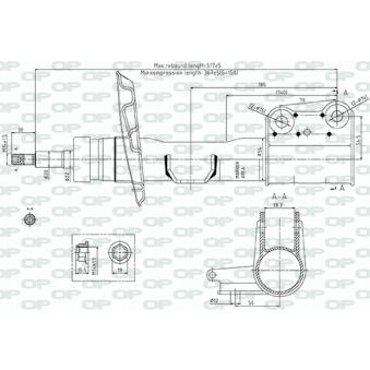 Amortisseur avant gauche OPEN PARTS OEM 1173231500
