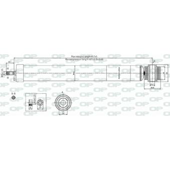 Jeu de 2 amortisseurs arrière OPEN PARTS [SAB8732.32]