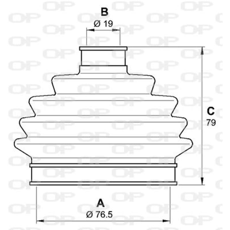 Soufflets de cardan avant OPEN PARTS SJK7015.00 - Visuel 1