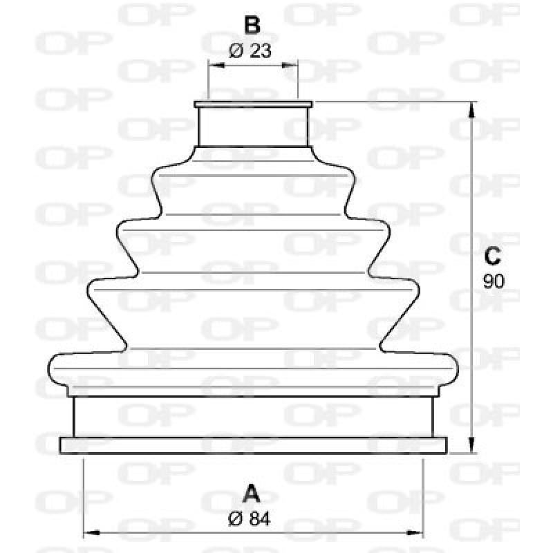 Soufflets de cardan avant OPEN PARTS SJK7123.00 - Visuel 1