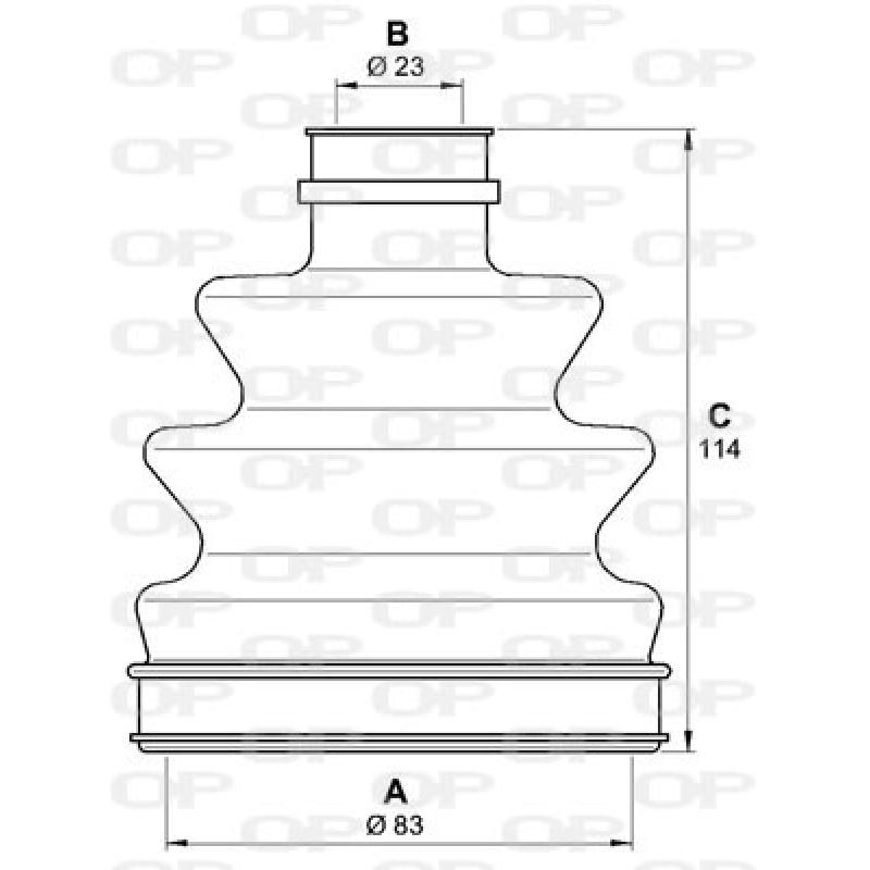 Soufflets de cardan avant OPEN PARTS SJK7191.00 - Visuel 1