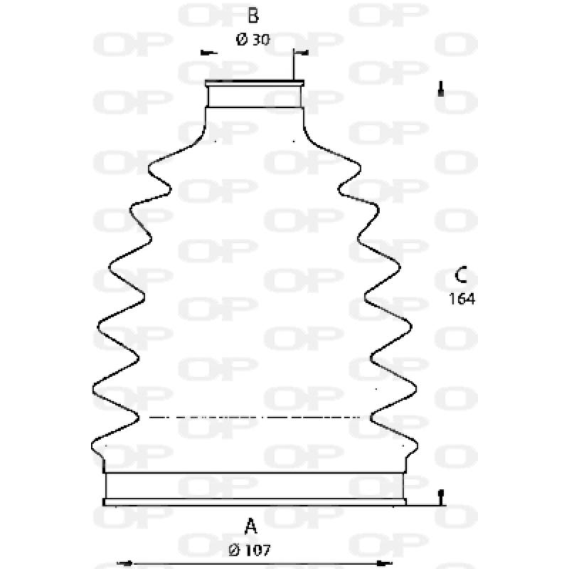 Soufflets de cardan avant OPEN PARTS SJK7201.00 - Visuel 1