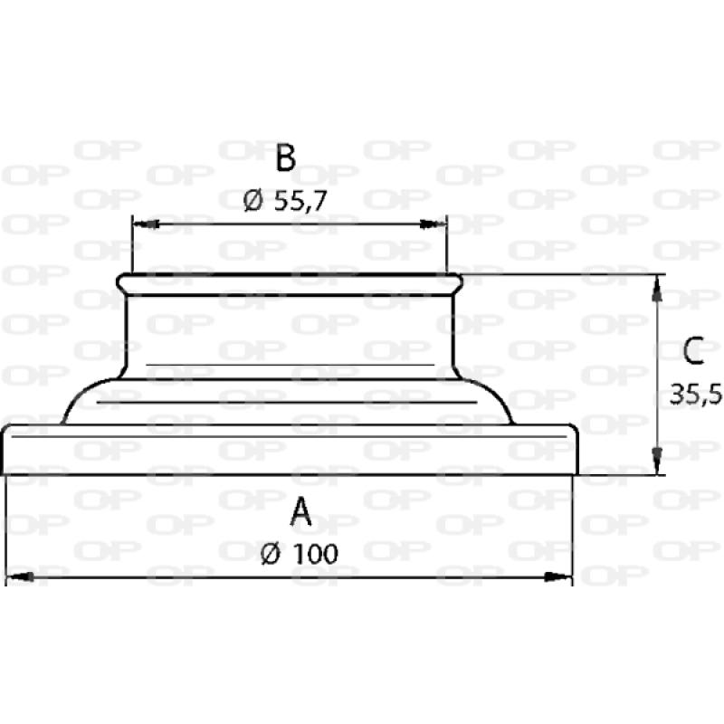 Soufflets de cardan avant OPEN PARTS SJK7213.00 - Visuel 1