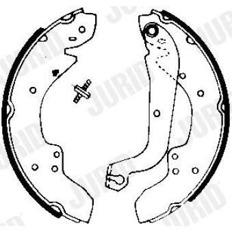 Jeu de mâchoires de frein JURID [361283J]