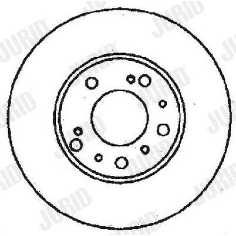Jeu de 2 disques de frein avant JURID 561339JC - Visuel 1