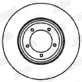Jeu de 2 disques de frein avant JURID OEM LR017951