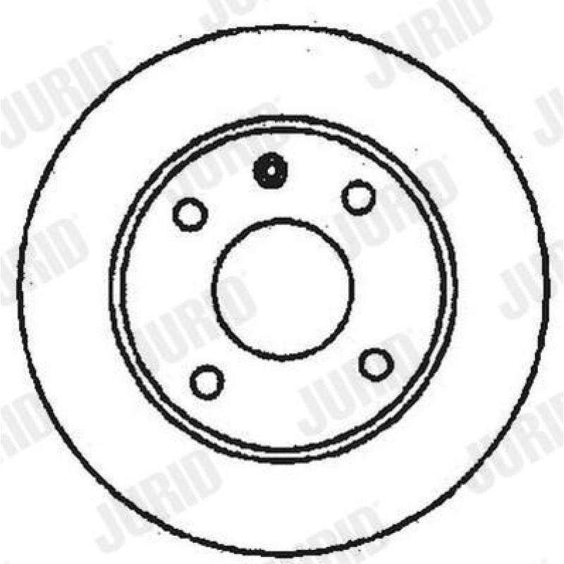 Jeu de 2 disques de frein avant JURID 561373JC - Visuel 1
