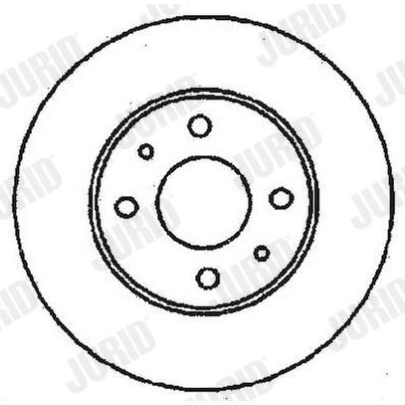 Jeu de 2 disques de frein arrière JURID 561380JC - Visuel 1