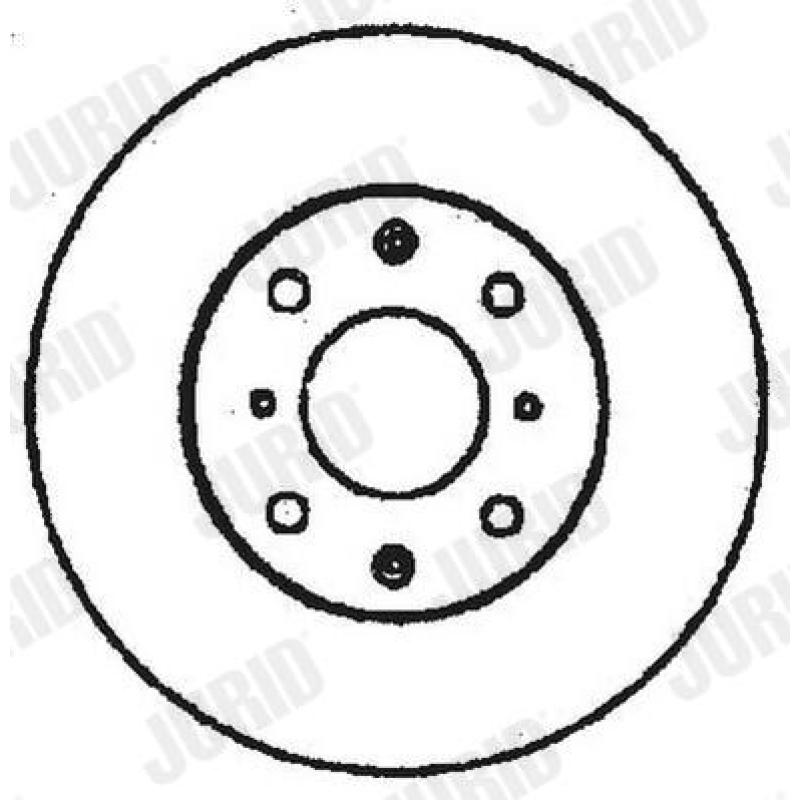 Jeu de 2 disques de frein arrière JURID 561383JC - Visuel 1